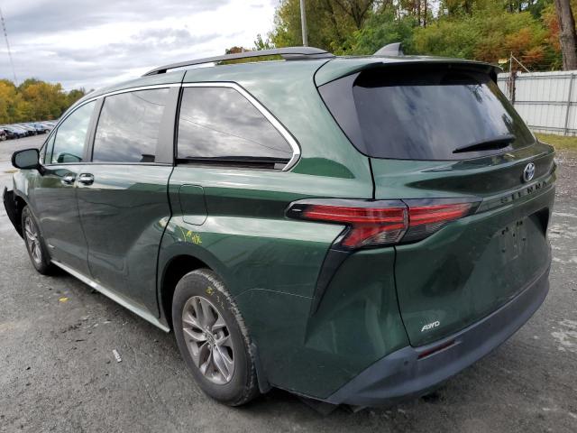 2021 TOYOTA SIENNA XLE VIN: 5TDYSKFC1MS033411