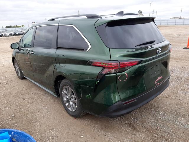 2021 TOYOTA SIENNA XLE VIN: 5TDJRKEC3MS052816