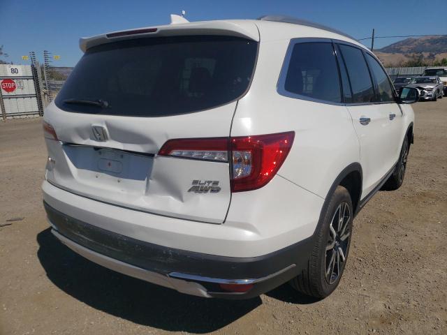 2021 HONDA PILOT ELITE VIN: 5FNYF6H01MB074138