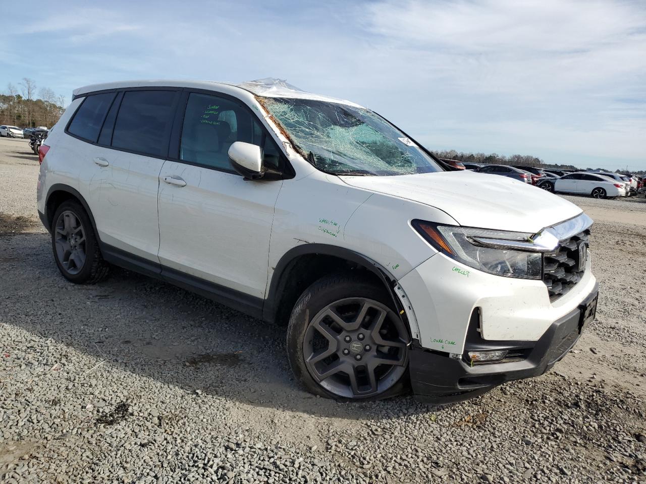 2022 HONDA PASSPORT EXL VIN:5FNYF7H52NB000729