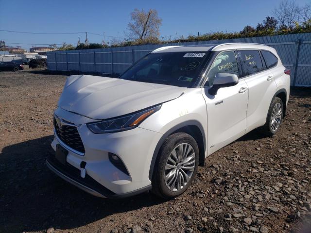 2021 TOYOTA HIGHLANDER HYBRID PLATINUM VIN: 5TDEBR***********