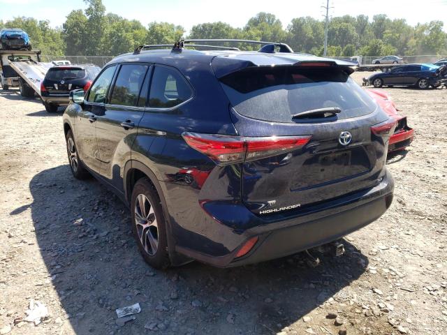 2021 TOYOTA HIGHLANDER HYBRID XLE VIN: 5TDHBRCH2MS517516