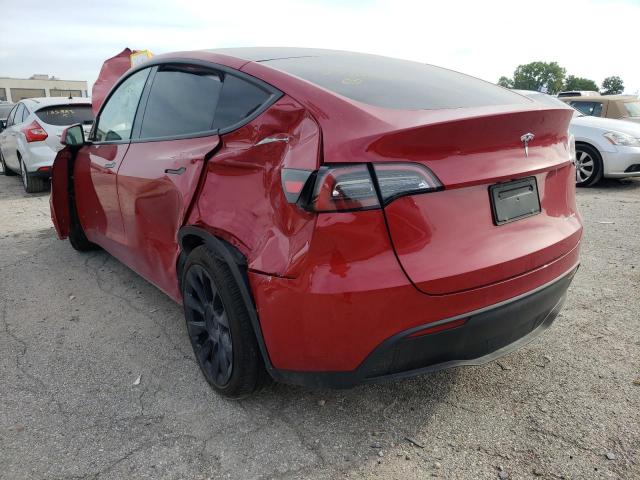 2021 TESLA MODEL Y VIN: 5YJYGDEE6MF278760