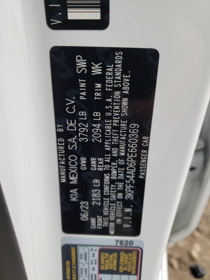 2023 KIA FORTE GT LINE VIN:3KPF54AD6PE660369