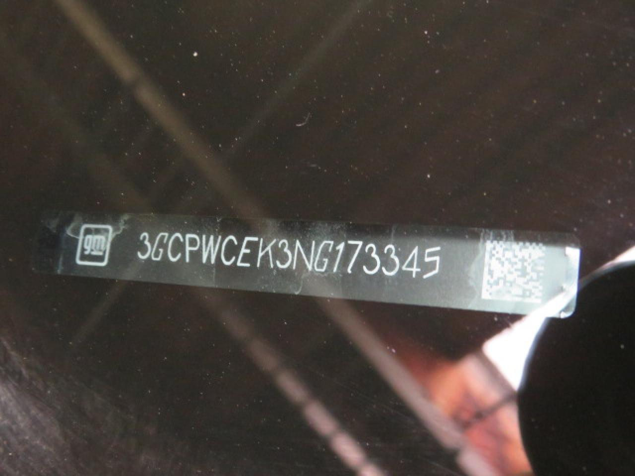 2022 CHEVROLET SILVERADO LTD C1500 LT VIN:3GCPWCEK3NG173345