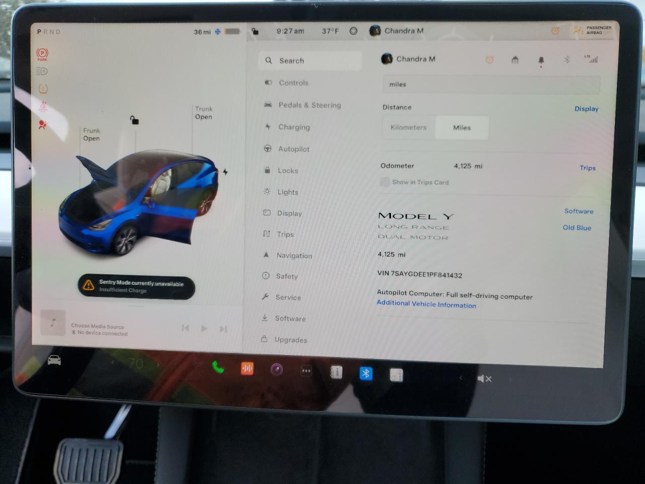 2023 TESLA MODEL Y  VIN:7SAYGDEE1PF841432