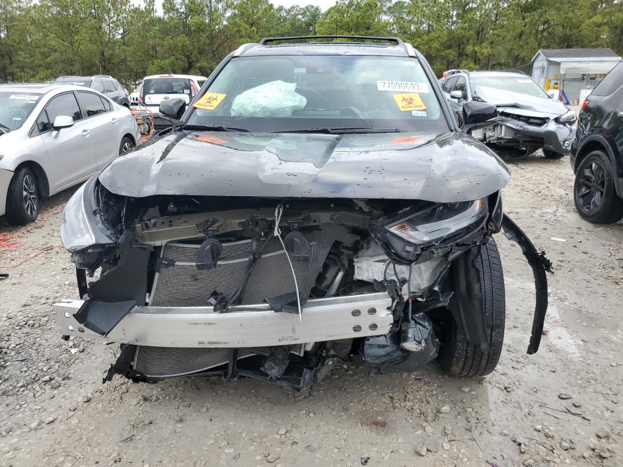 2022 TOYOTA HIGHLANDER XLE VIN:5TDGZRAH5NS141647