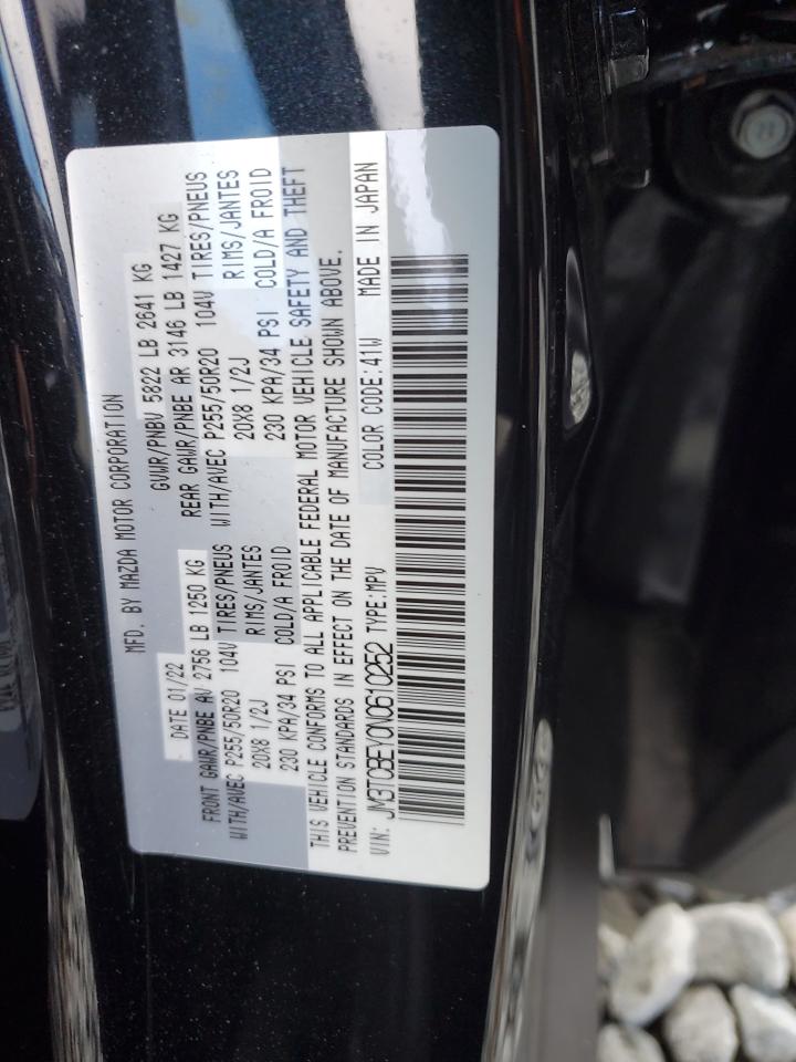 2022 MAZDA CX-9 SIGNATURE VIN:JM3TCBEY0N0610252