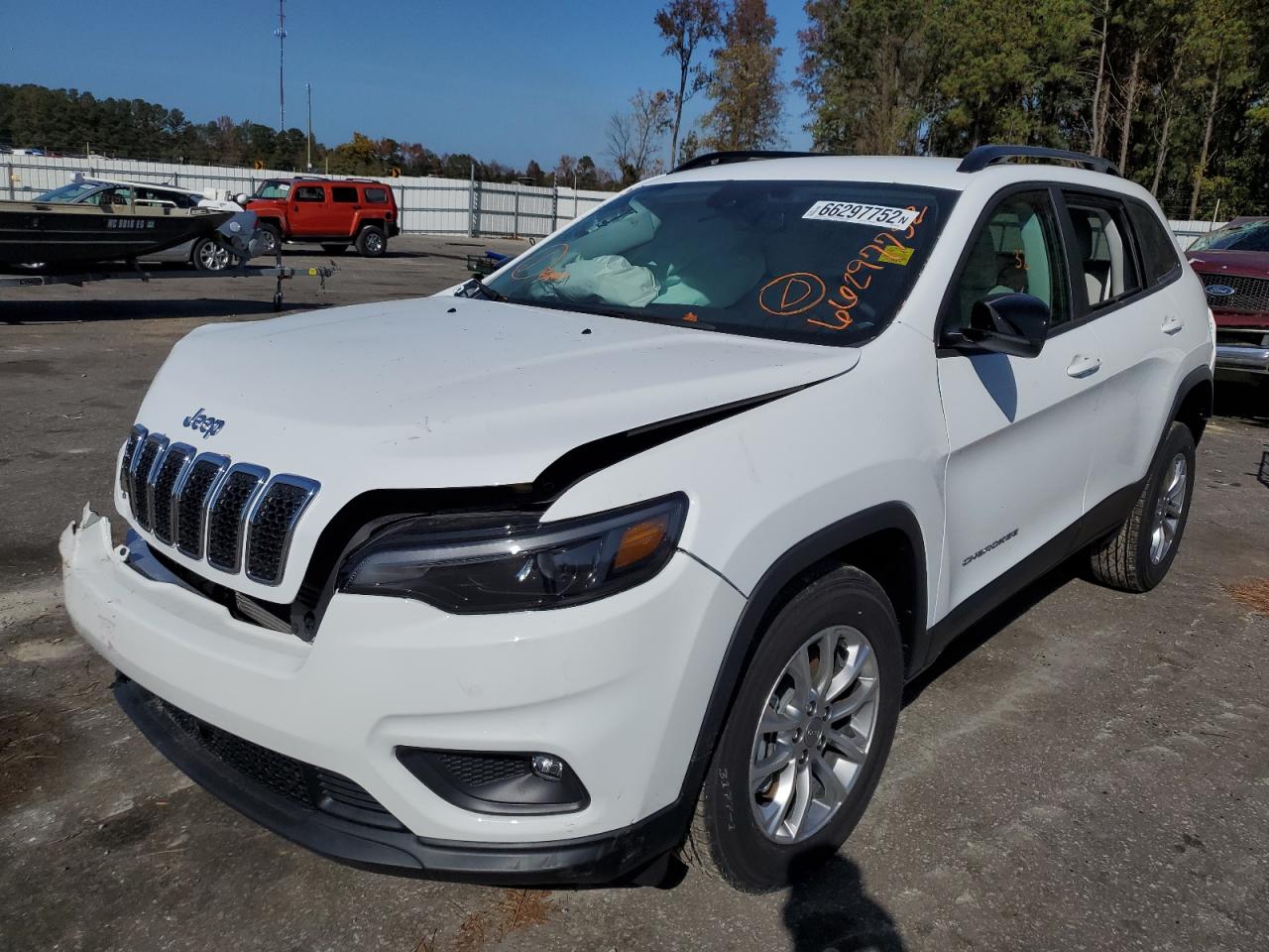 2022 JEEP CHEROKEE LATITUDE LUX VIN:1C4PJMMN8ND528619