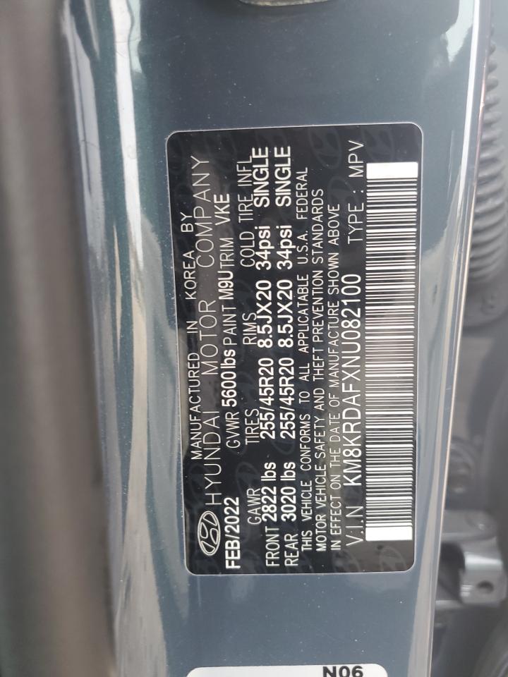 2022 HYUNDAI IONIQ 5 LIMITED VIN:KM8KRDAFXNU082100