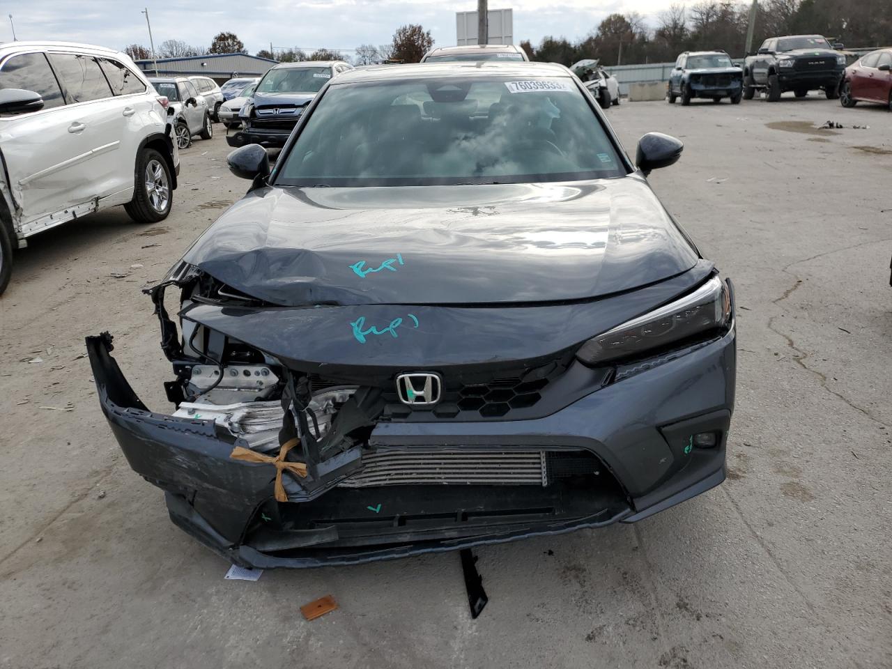 2022 HONDA CIVIC SPORT TOURING VIN:19XFL1H86NE022469