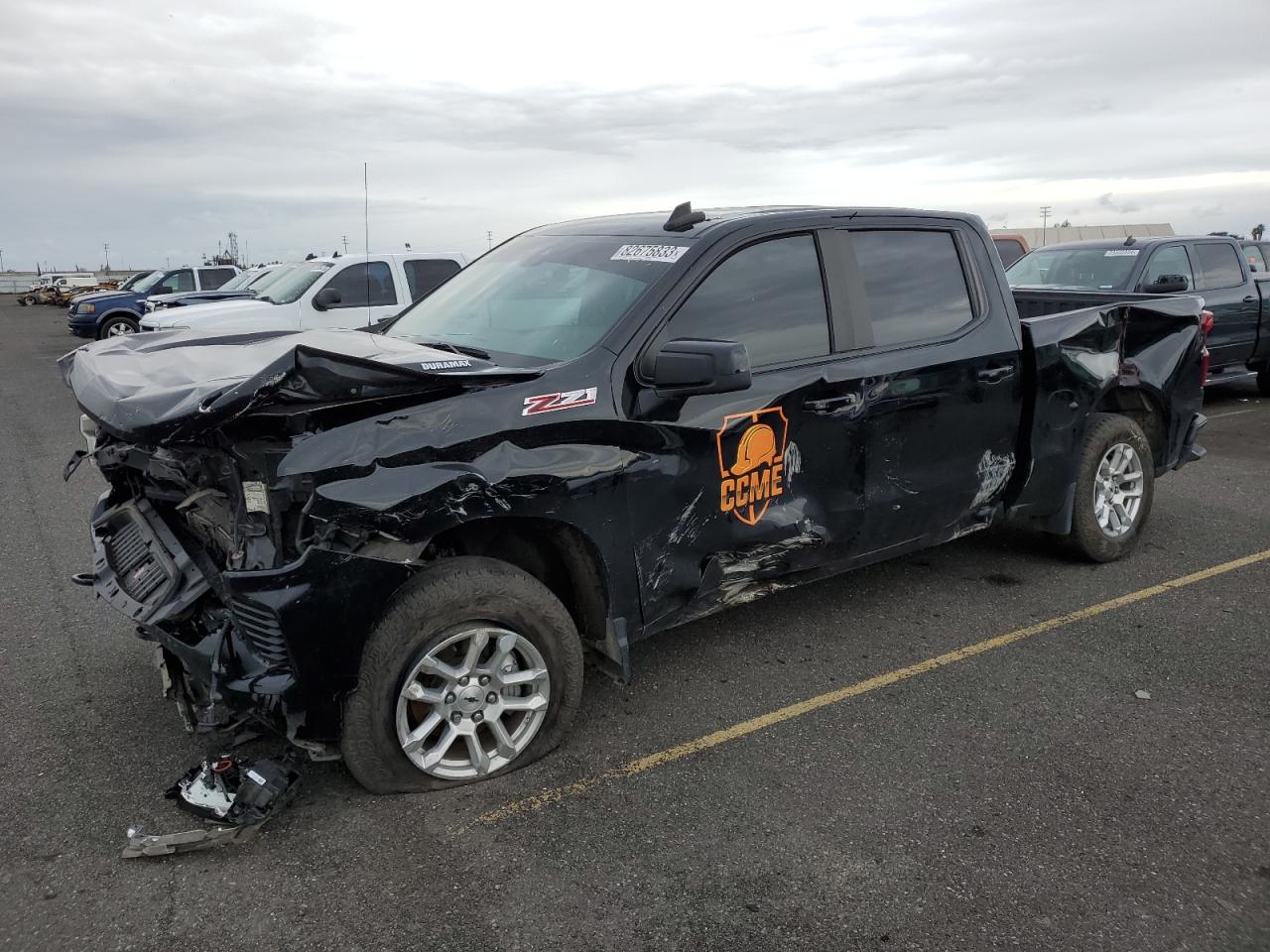 2022 CHEVROLET SILVERADO K1500 RST VIN:3GCUDEET4NG538368