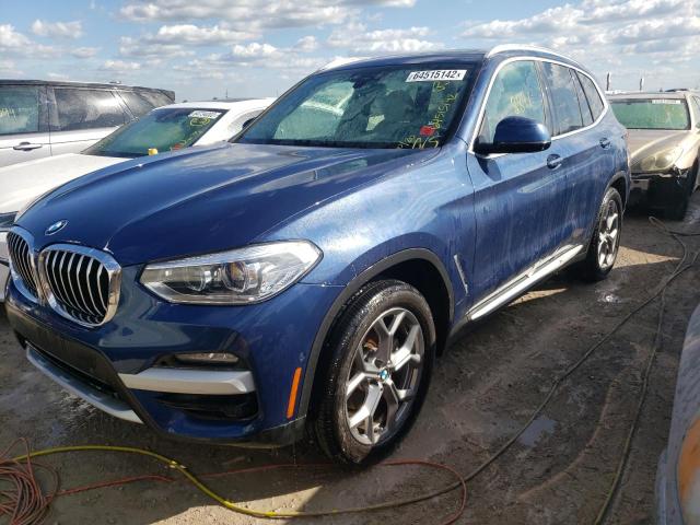 2021 BMW X3 SDRIVE30I VIN: 5UXTY3C07M9G12170