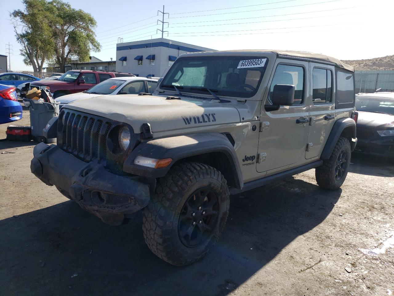 2022 JEEP WRANGLER UNLIMITED SPORT VIN:1C4HJXDM5NW279634