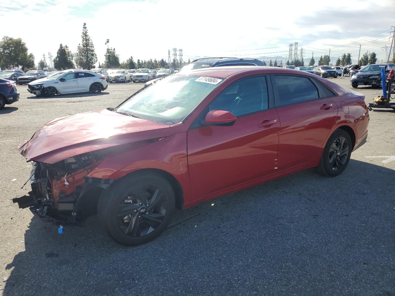 2022 HYUNDAI ELANTRA SEL VIN:KMHLM4AG3NU287141