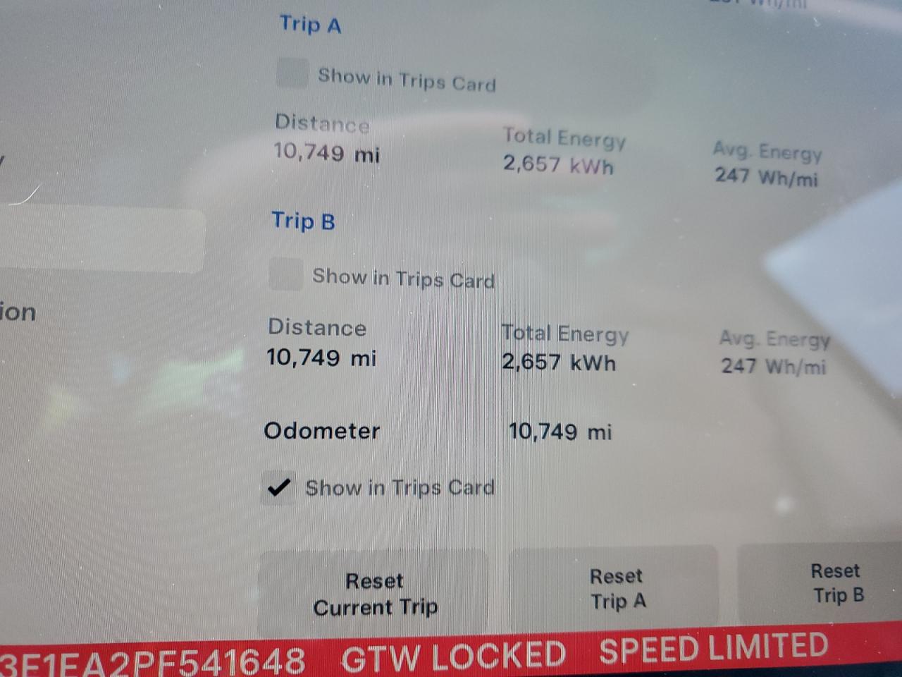 2023 TESLA MODEL 3  VIN:5YJ3E1EA2PF541648