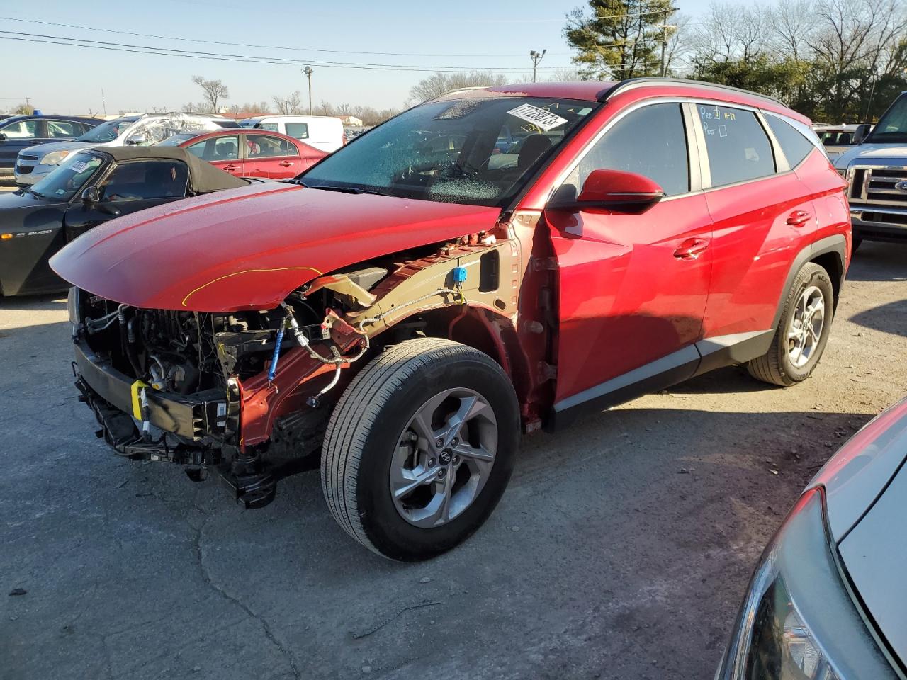 2022 HYUNDAI TUCSON SEL VIN:5NMJB3AE7NH107757