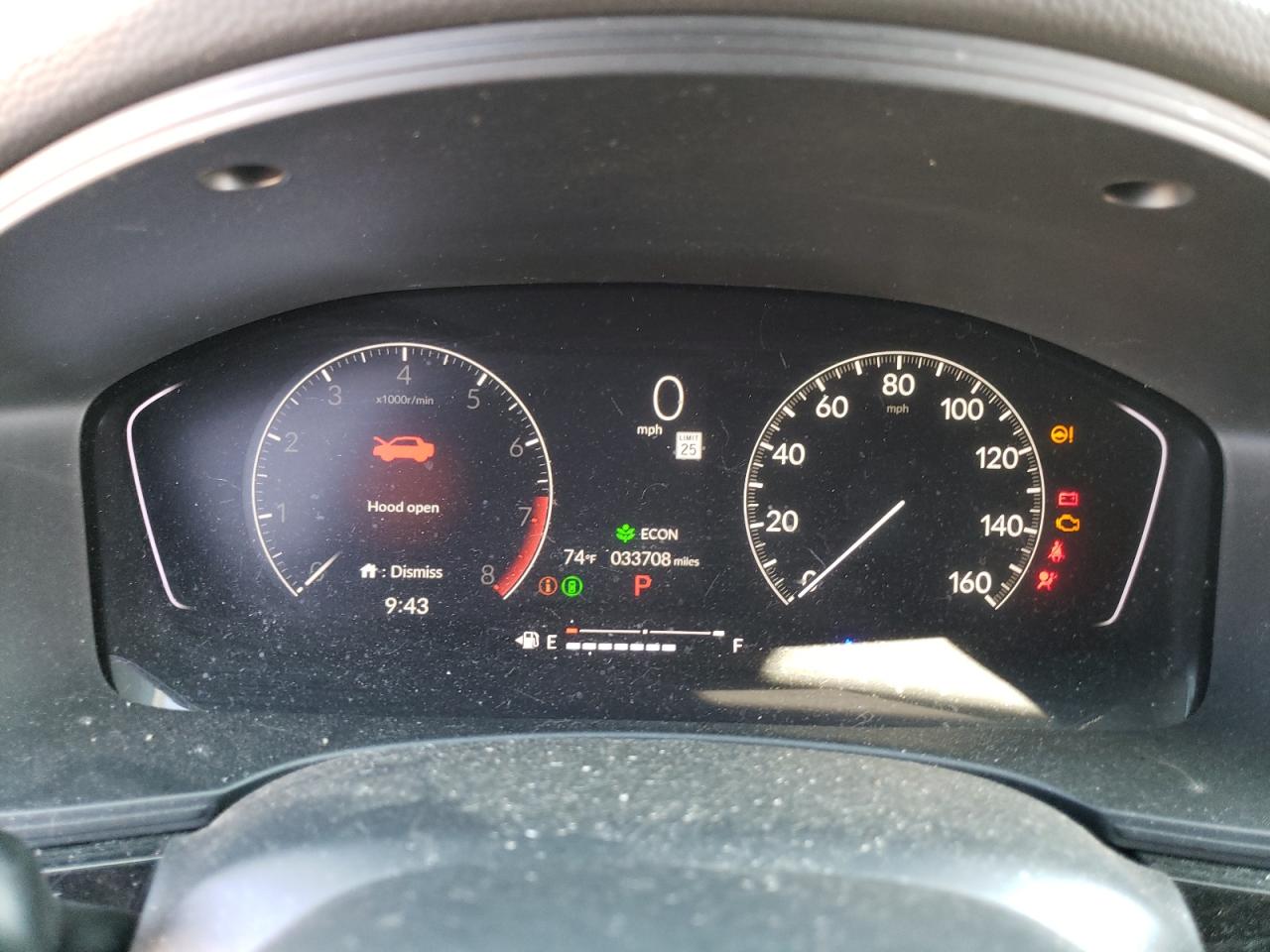 2022 HONDA CIVIC SPORT VIN:19XFL2H86NE023627