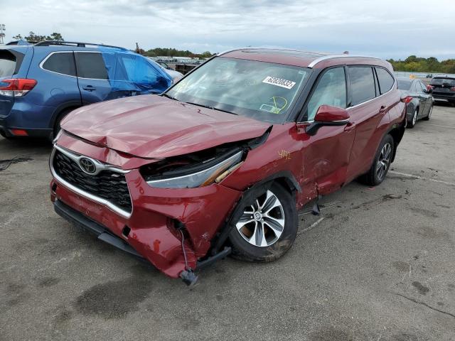 2021 TOYOTA HIGHLANDER XLE VIN: 5TDHZRBH9MS538845