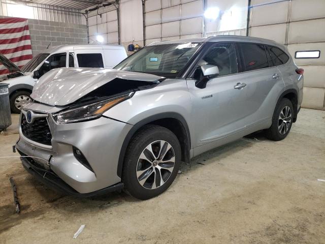 2021 TOYOTA HIGHLANDER HYBRID XLE VIN: 5TDHBRCH7MS518483