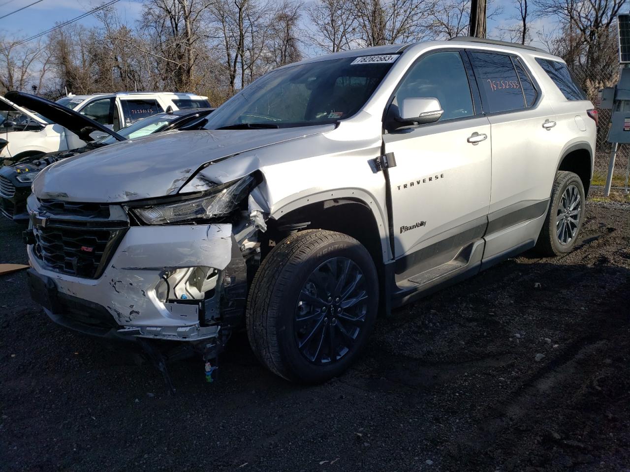 2022 CHEVROLET TRAVERSE RS VIN:1GNERJKW6NJ160296
