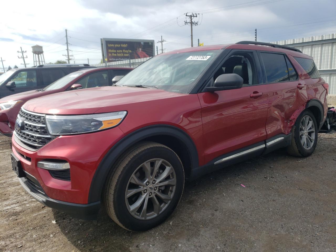 2022 FORD EXPLORER XLT VIN:1FMSK8DH8NGA45022