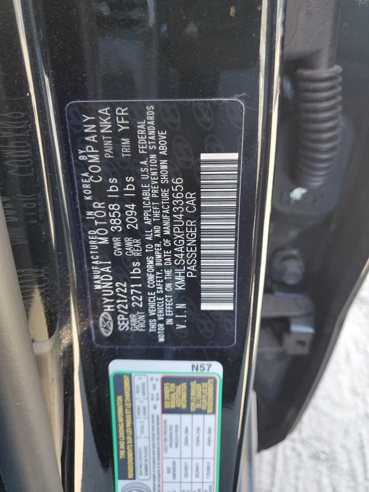 2023 HYUNDAI ELANTRA SEL VIN:KMHLS4AGXPU433656