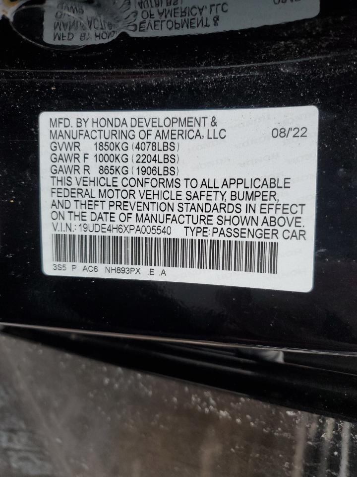 2023 ACURA INTEGRA A-SPEC TECH VIN:19UDE4H6XPA005540