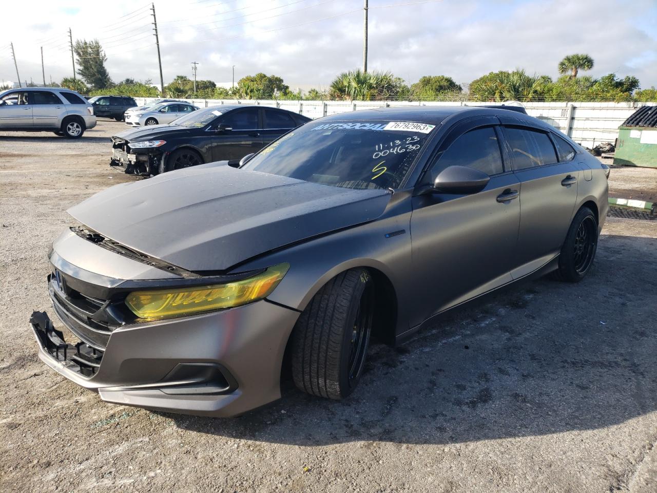 2022 HONDA ACCORD HYBRID VIN:1HGCV3F13NA004630