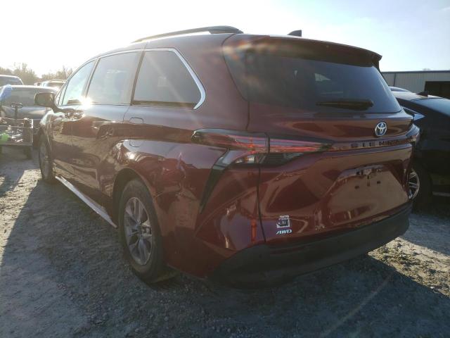 2021 TOYOTA SIENNA XLE VIN: 5TDYSKFC0MS018365