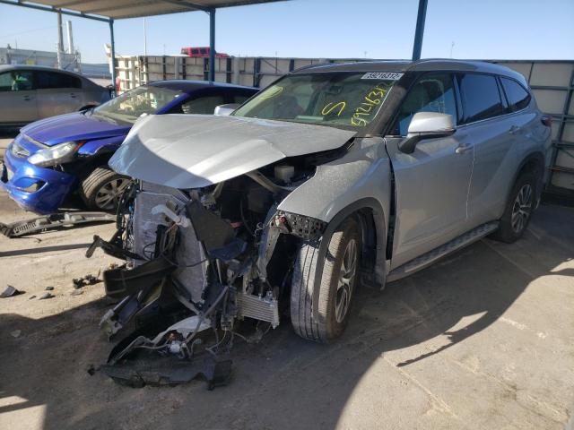 2021 TOYOTA HIGHLANDER XLE VIN: 5TDGZRAH8MS536193