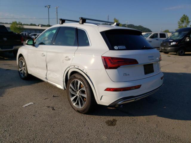2021 AUDI Q5 PREMIUM VIN: WA1AAAFYXM2076821