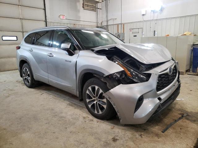 2021 TOYOTA HIGHLANDER HYBRID XLE VIN: 5TDHBRCH7MS518483