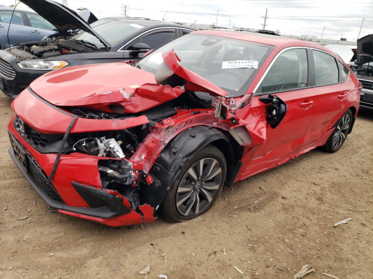 2023 HONDA CIVIC EXL VIN:19XFL1H71PE014175