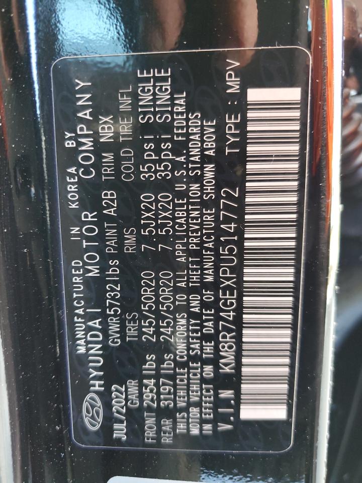 2023 HYUNDAI PALISADE CALLIGRAPHY VIN:KM8R74GEXPU514772