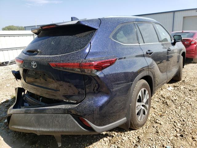 2021 TOYOTA HIGHLANDER XLE VIN: 5TDGZRBH4MS556813