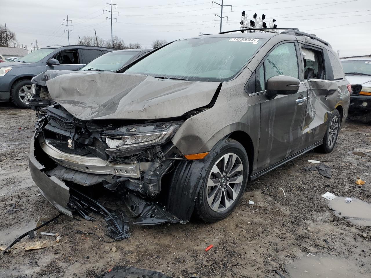 2022 HONDA ODYSSEY EXL VIN:5FNRL6H7XNB033809