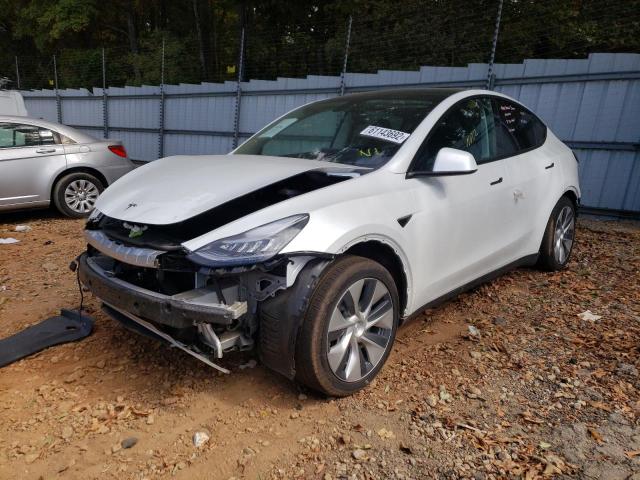 2021 TESLA MODEL Y VIN: 5YJYGDEE8MF075207