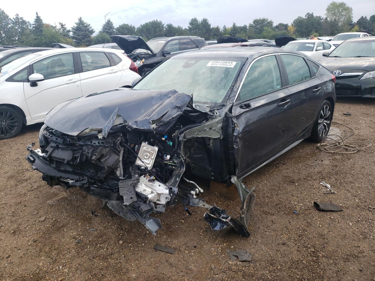 2023 HONDA CIVIC EXL VIN:19XFL1H72PE013259