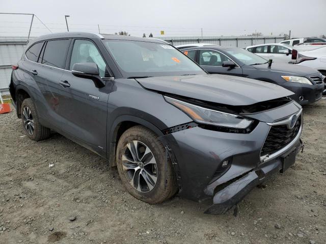 2021 TOYOTA HIGHLANDER HYBRID XLE VIN: 5TDHBRCH9MS514614