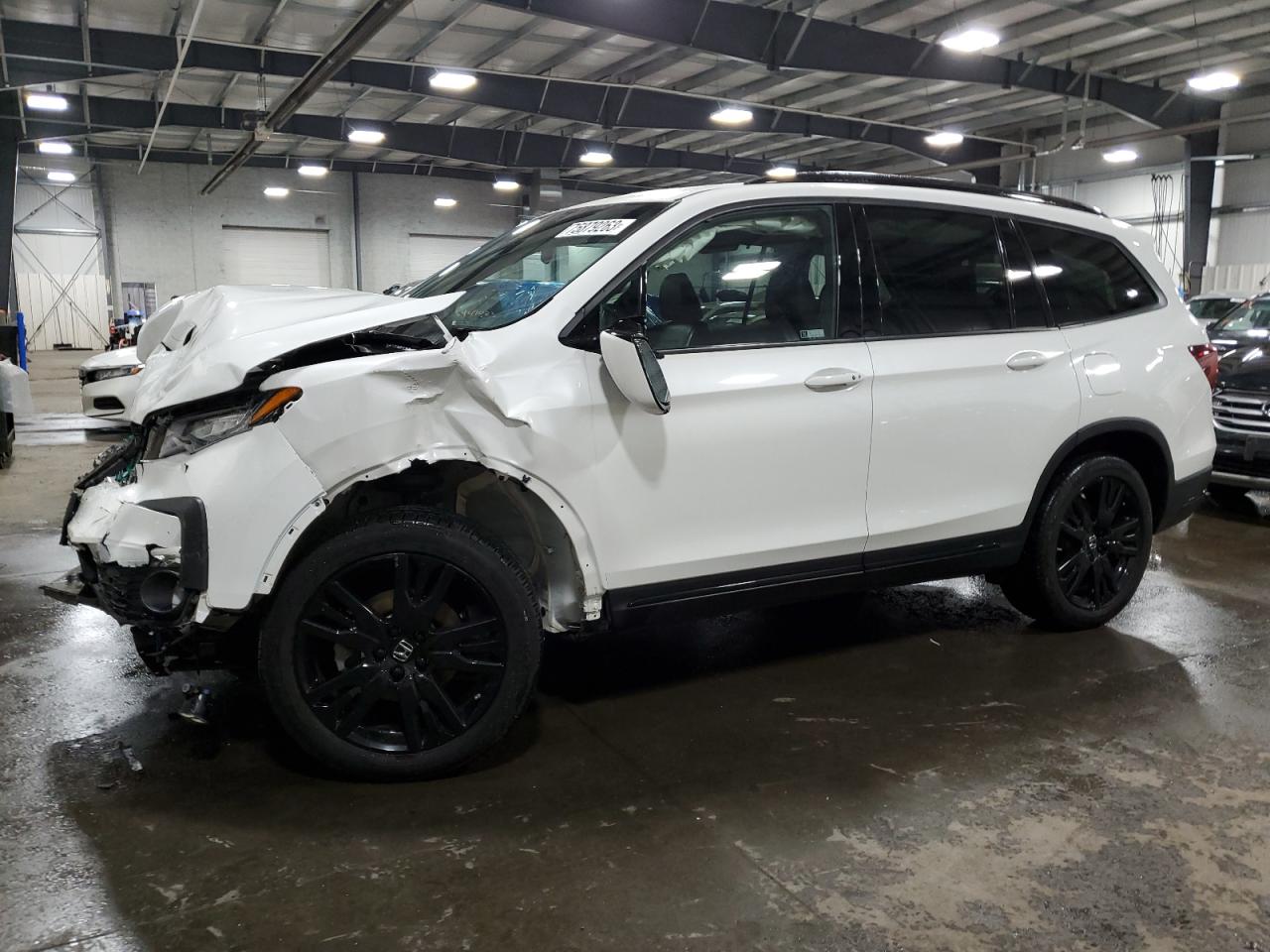 2022 HONDA PILOT BLACK VIN:5FNYF6H76NB024401