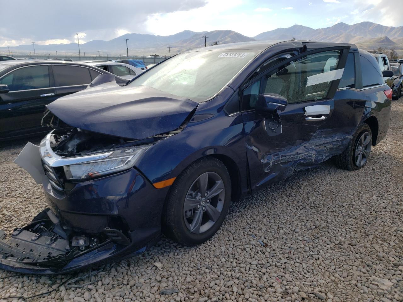 2022 HONDA ODYSSEY EX VIN:5FNRL6H58NB035816