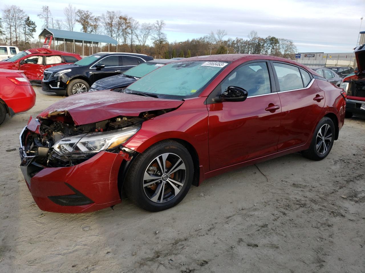 2022 NISSAN SENTRA SV VIN:3N1AB8CVXNY232299