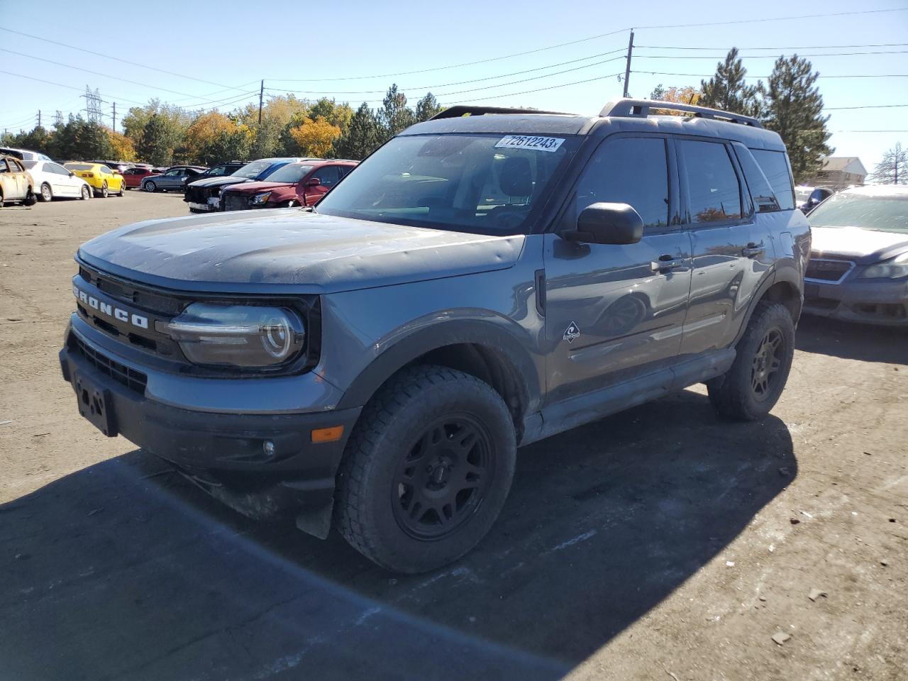 2022 FORD BRONCO SPORT OUTER BANKS VIN:3FMCR9C67NRD48081