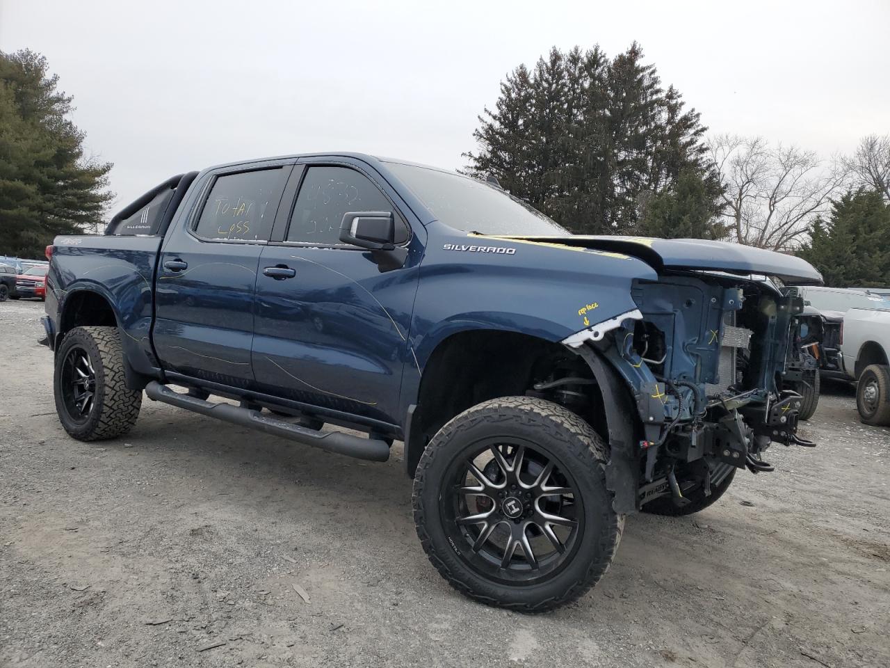 2022 CHEVROLET SILVERADO LTD K1500 RST VIN:3GCUYEED4NG115030