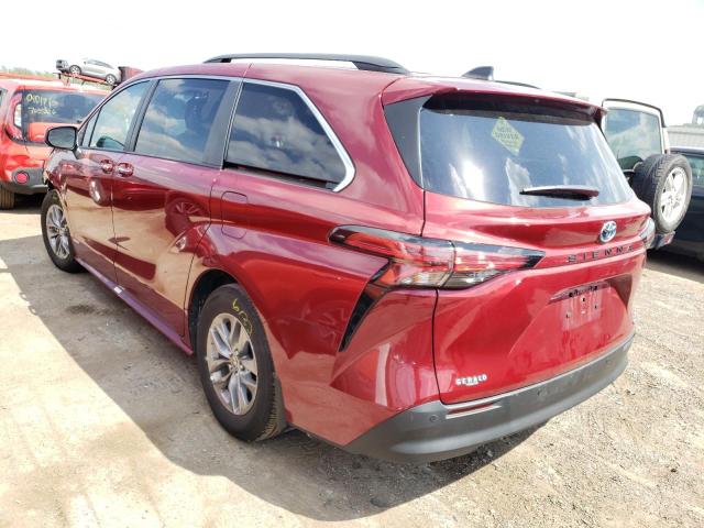 2021 TOYOTA SIENNA XLE VIN: 5TDYRKEC2MS066592