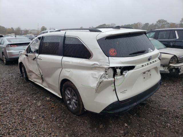 2021 TOYOTA SIENNA XLE VIN: 5TDYRKEC0MS056174