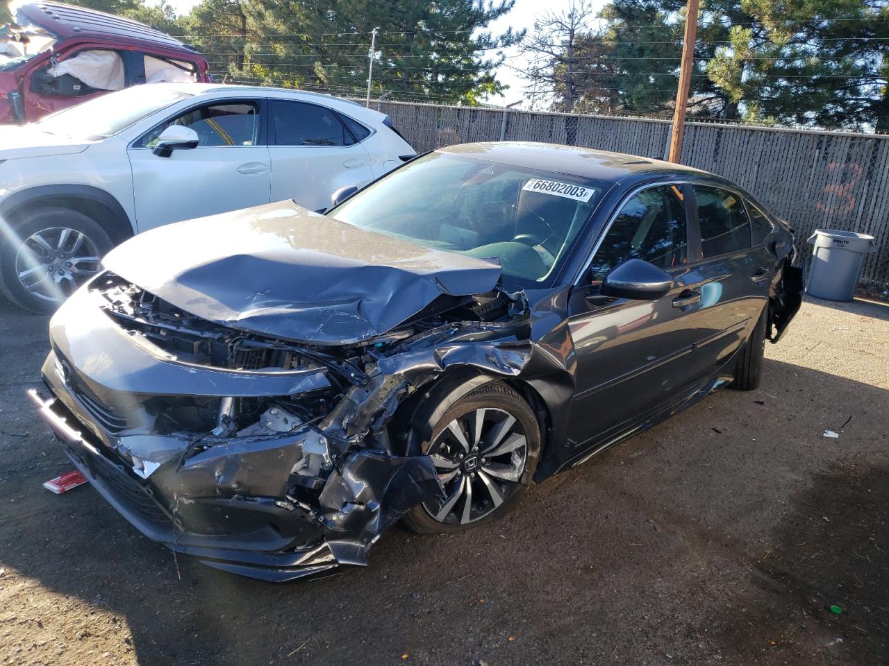 2022 HONDA CIVIC EX VIN:2HGFE1F77NH329062