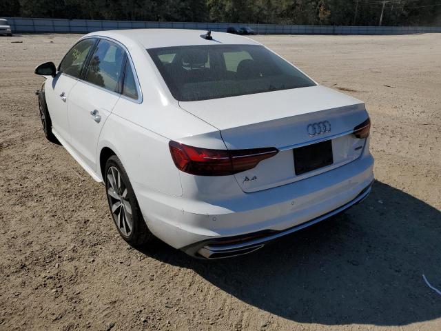2021 AUDI A4 PREMIUM 40 VIN: WAUABAF44MN010910