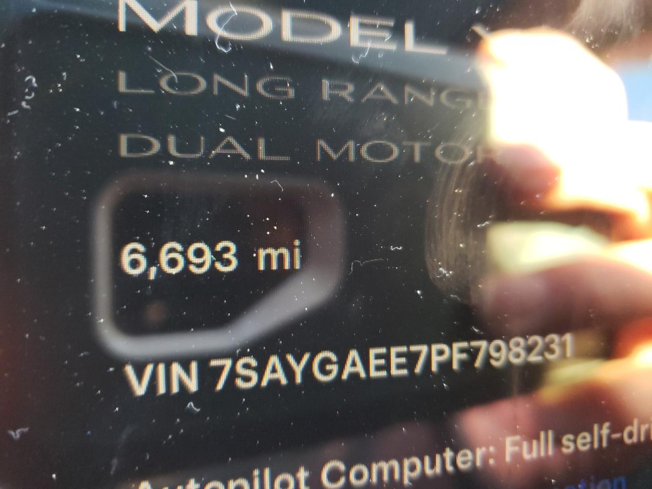 2023 TESLA MODEL Y  VIN:7SAYGAEE7PF798231